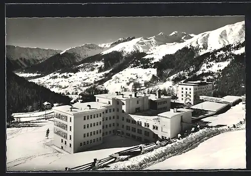 AK Davos, Zürcher Hochgebirgsklinik Clavadel gegen die Amselfluh