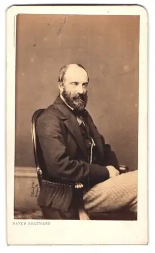 Fotografie Mayer Broth., London, Portrait Francois d`Orleans, Prinz von Joinville