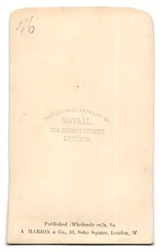 Fotografie Mayall, London, Portrait Charles Thomas Longley, Erzbishof von York und Canterbury