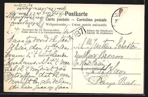 AK Davos-Platz, Ortsansicht im Schnee gegen das Tinzenhorn