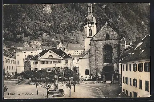 AK Chur, Partie an der Hofkirche