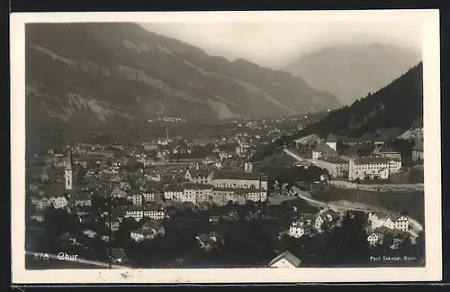 AK Chur, Gesamtansicht aus der Vogelschau