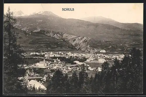 AK Schuls, Ortsansicht im Tal