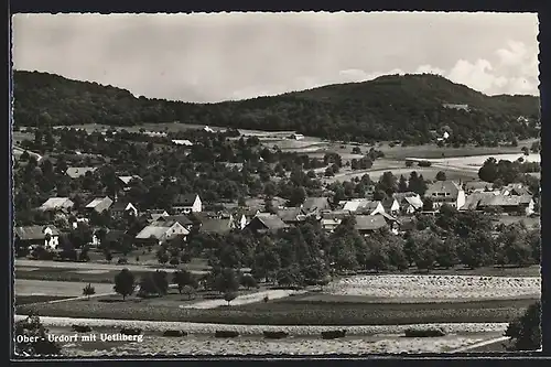 AK Ober-Urdorf, Ortsansicht gegen Uetliberg