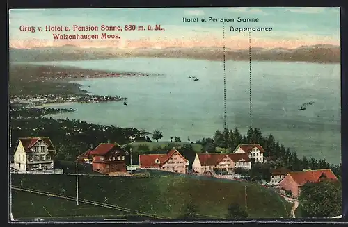 AK Walzenhausen Moos, Hotel und Pension Sonne