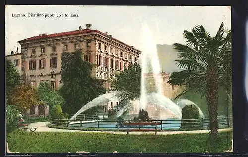 AK Lugano, Giardino pubblico e fontana