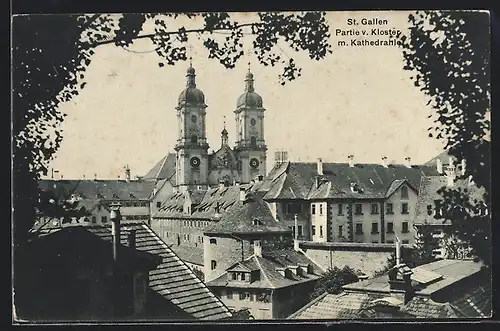 AK St. Gallen, Partie v. Kloster m. Kathedrahle