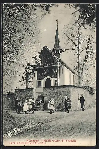 AK Küssnacht, Hohle Gasse, Tellskapelle