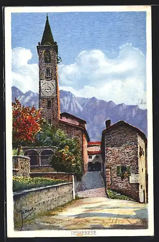 AK Tesserete, Teilansicht mit Kirche
