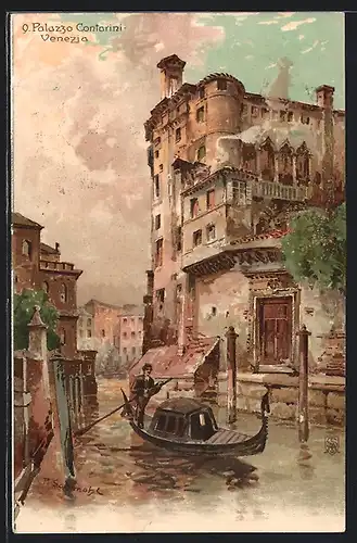 Künstler-AK P. Schmohl: Venezia, Il Palazzo Cantarini