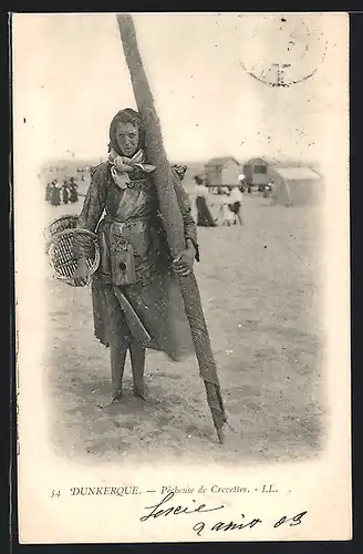 AK Dunkerque, Pêcheuse de Crevettes