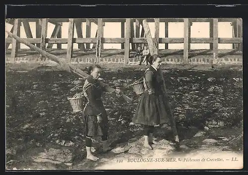 AK Boulogne-sur-Mer, Pêcheuses de Crevettes