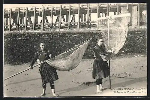 AK Boulogne-sur-Mer, Pêcheuses de Crevettes