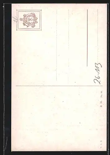 Künstler-AK S. Solomko: Mann erblickt eine übersinnliche Erscheinung, Die Wahrsagung