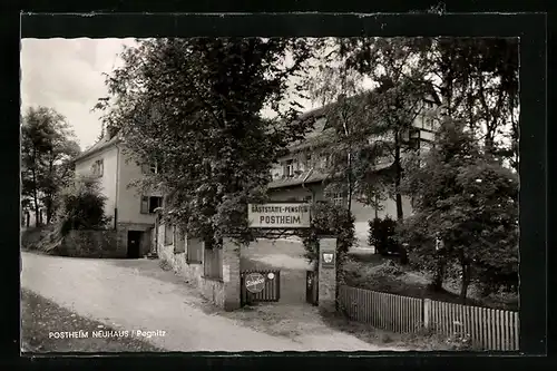 AK Neuhaus, Blick auf Gaststätte-Pension Postheim