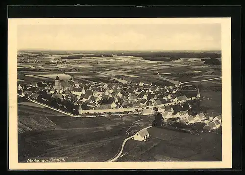 AK Merkendorf, Luftaufnahme der Ortschaft