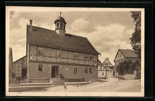 AK Meeder, Blick auf Rathaus