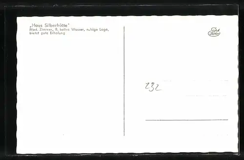 AK Windheim /Ofr., Gasthaus Haus Silberhütte, Ortsansicht