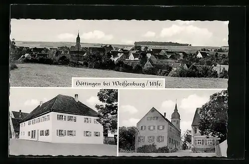 AK Höttingen bei Weissenburg /Mfr., Ortsansicht, Gasthaus z. Löwen