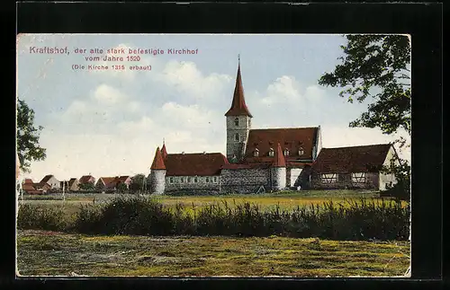 AK Kraftshof, Teilansicht mit Kirche