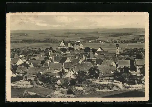 AK Cadolzburg, Ortsansicht südl. vom Aussichtsturm