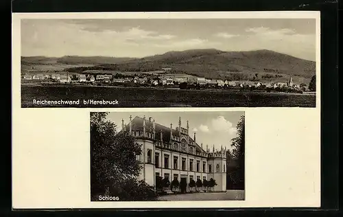 AK Reichenschwand b. Hersbruck, Teilansicht, Schloss