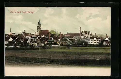 AK Roth, Ortsansicht mit Kirche