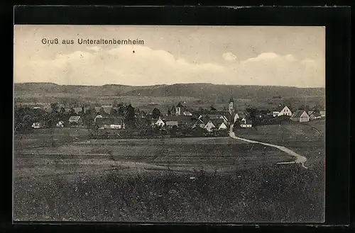 AK Unteraltenbernheim, Gesamtansicht aus der Vogelschau