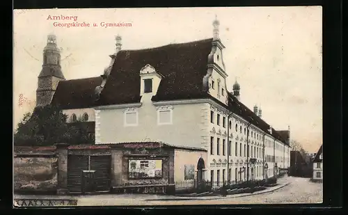 AK Amberg, Georgskirche und Gymnasium