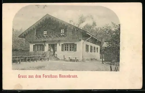 AK Neuhaus / Pegnitz, Ansicht vom Forsthaus Rinnenbrunn