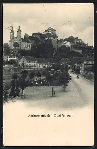 AK Aarburg, Ortsansicht mit den Quai-Anlagen