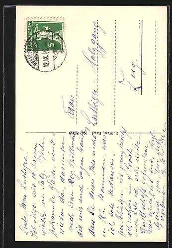 AK Rheinfelden, Messerturm mit Uferstrasse