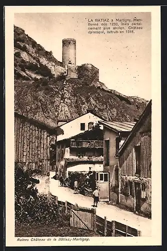 AK Martigny, Ruines Chateau de la Batiaz