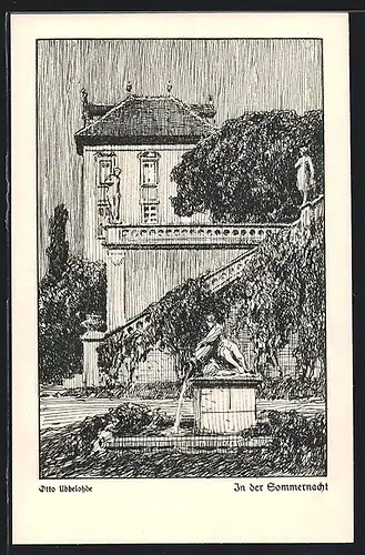 Künstler-AK Otto Ubbelohde: In der Sommernacht