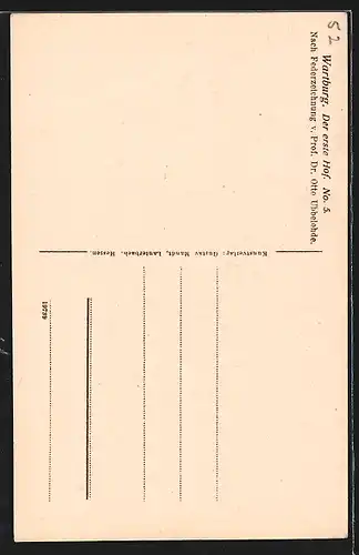 Künstler-AK Otto Ubbelohde: Wartburg, der erste Hof