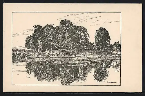 Künstler-AK Otto Ubbelohde: Hameln, Wehrberger Warte