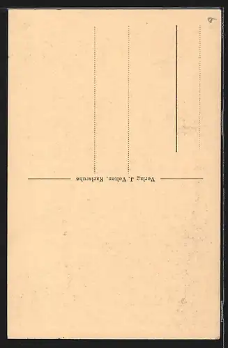 Künstler-AK Marxzell, Blick auf Kloster Frauenalb