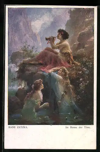 Künstler-AK Hans Zatzka: Im Banne der Töne