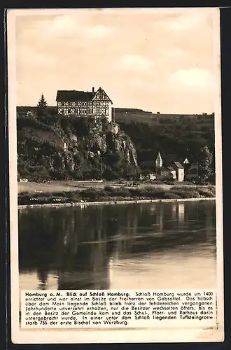 AK Homburg a. M., Blick auf Schloss Homburg