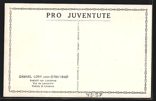 AK Lausanne, Blick auf die Ortschaft