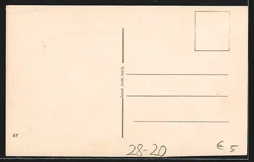 AK Loreley, Dampfer an einer Rheinbiegung