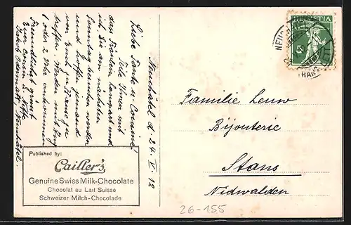 Künstler-AK August Splitgerber: steiniges Ufer an einem Bergsee gegen Gebirgsmassiv