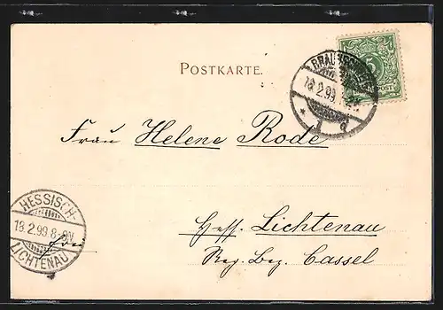 AK Braunschweig, Burgplatz mit Löwensäule