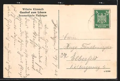 AK Fladungen, Ortsansicht mit altem Wehrturm