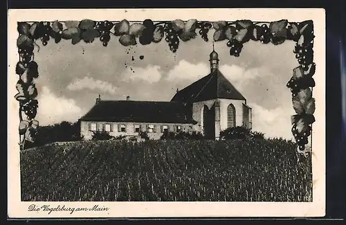 AK Volkach /Franken, Die Vogelsburg am Main