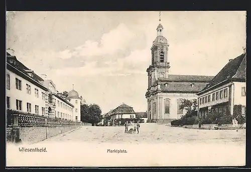 AK Wiesentheid, Blick zum Marktplatz