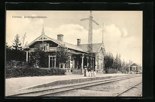 AK Förlösa, Järnvögsstationen
