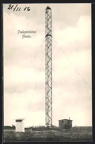 AK Nauen, Blick auf die Funkenstation, Radio