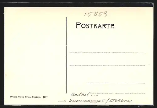 AK Kummersdorf bei Storkow /Mark, Gasthof Mühlenheim mit Anlagen aus der Vogelschau