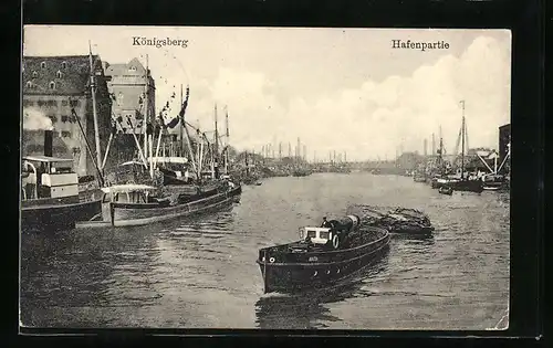 AK Königsberg, Hafenpartie, Schleppboot